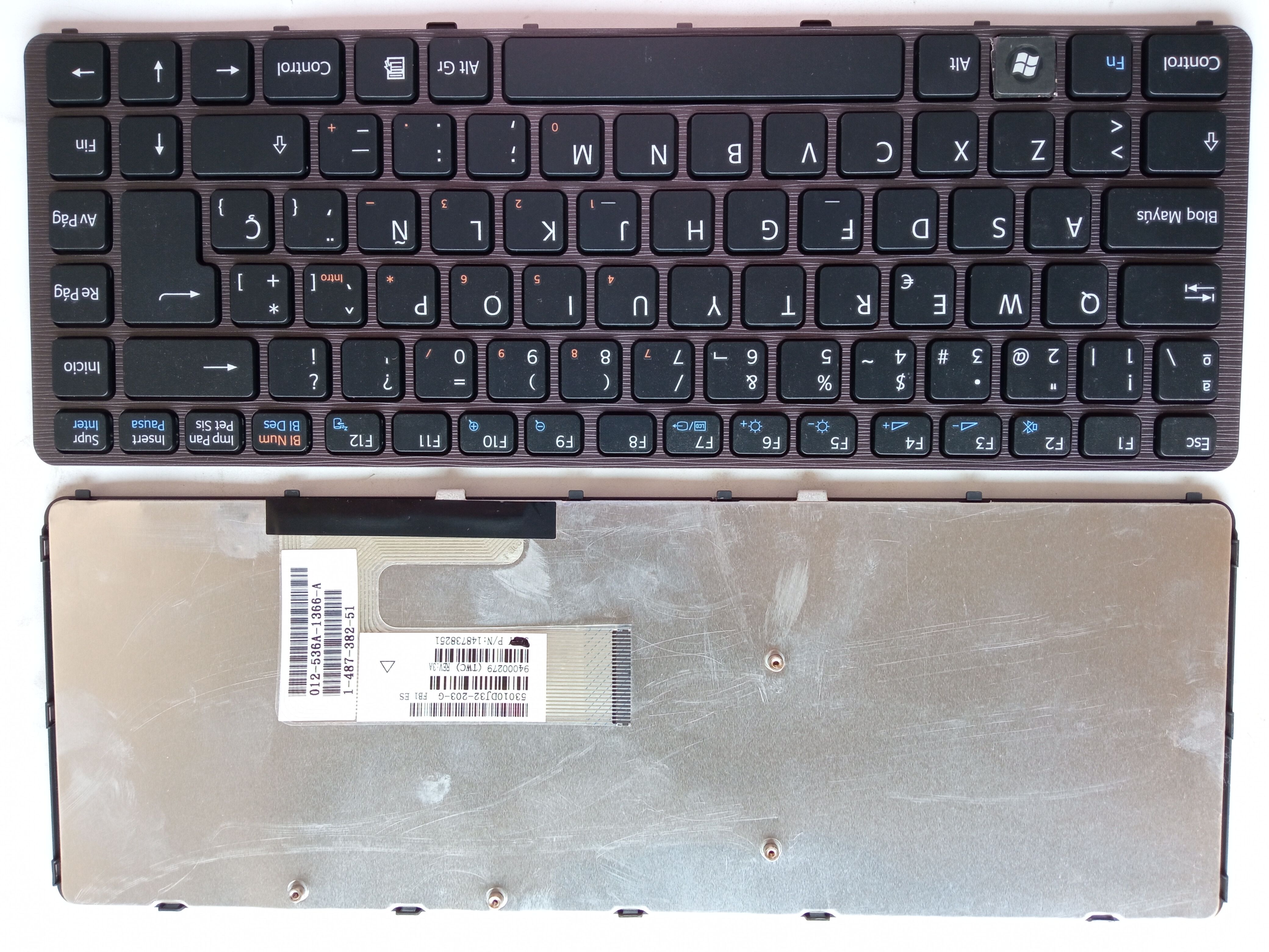 Picture of New Replacement Laptop Keyboard For SONY NW GRAY FRAME BLACK Sp Layout